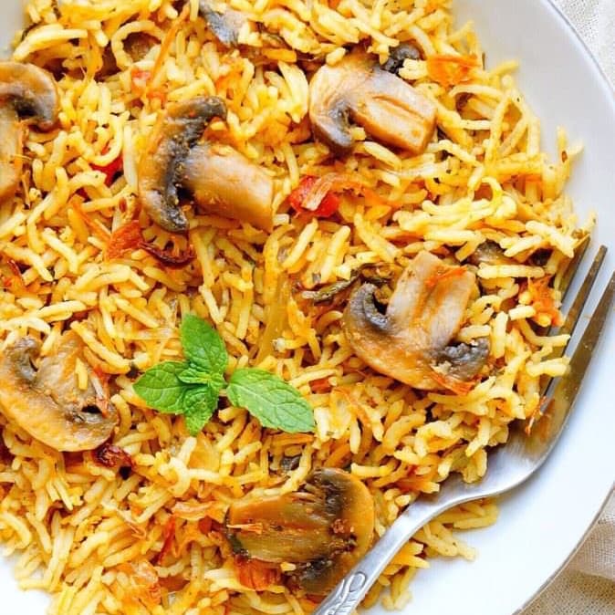 Mushroom pulao